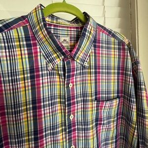 Peter Millar XXL Plaid Button Down